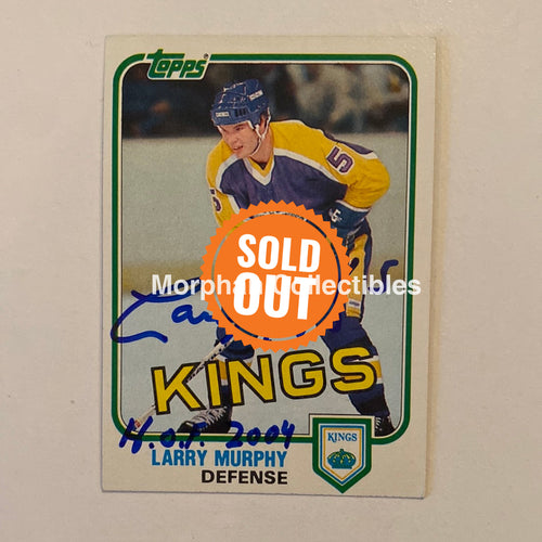 Larry Murphy - Autographed Card Topps 1981-82 Rookie