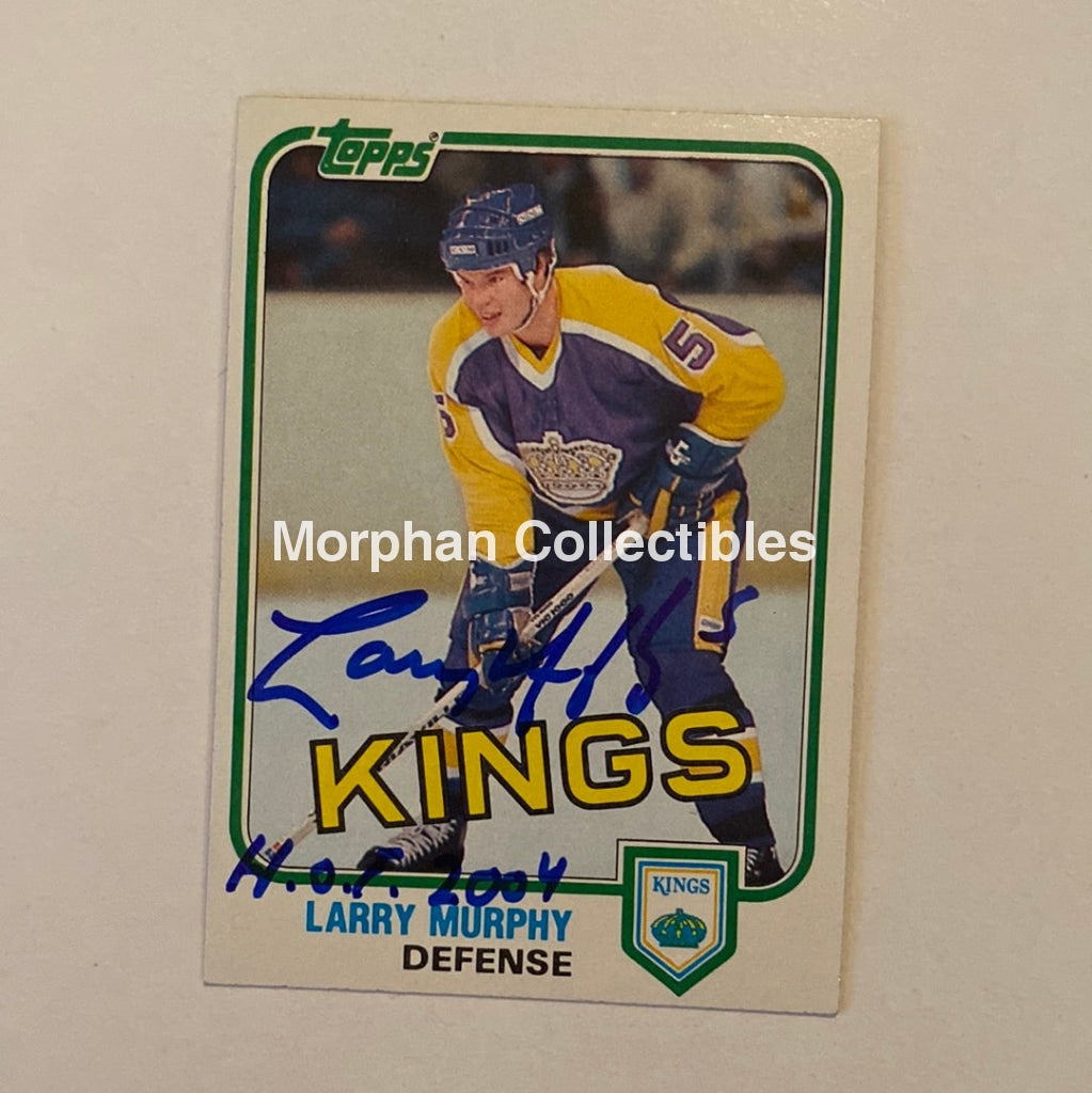 Larry Murphy - Autographed Card Topps 1981-82 Rookie