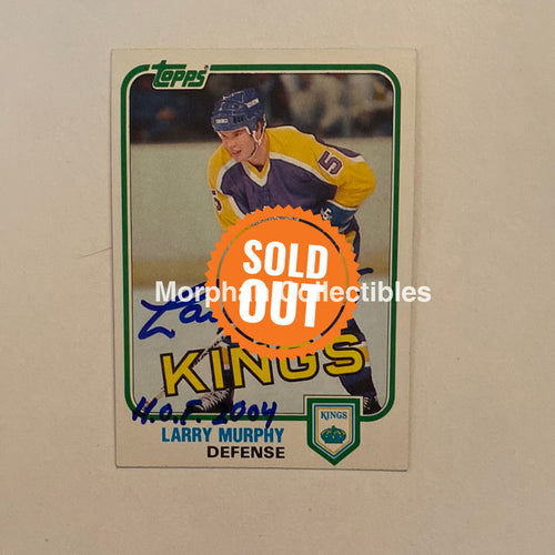 Larry Murphy - Autographed Card Topps 1981-82 Rookie