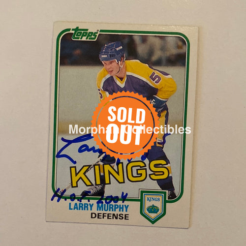 Larry Murphy - Autographed Card Topps 1981-82 Rookie