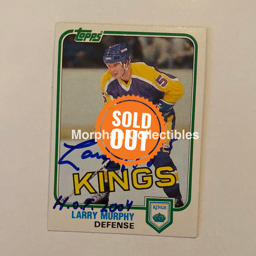 Larry Murphy - Autographed Card Topps 1981-82 Rookie