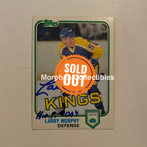 Larry Murphy - Autographed Card Topps 1981-82 Rookie