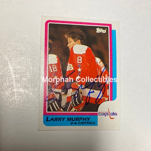 Larry Murphy - Autographed Card Topps 1986-87