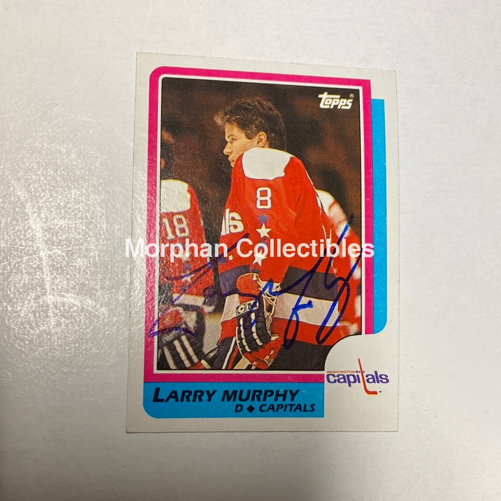 Larry Murphy - Autographed Card Topps 1986-87