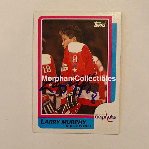 Larry Murphy - Autographed Card Topps 1986-87