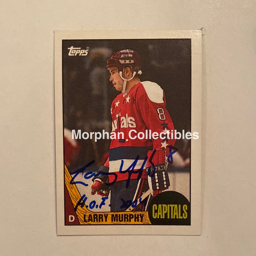 Larry Murphy - Autographed Card Topps -1987-88