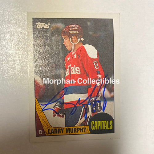 Larry Murphy - Autographed Card Topps 1987-88