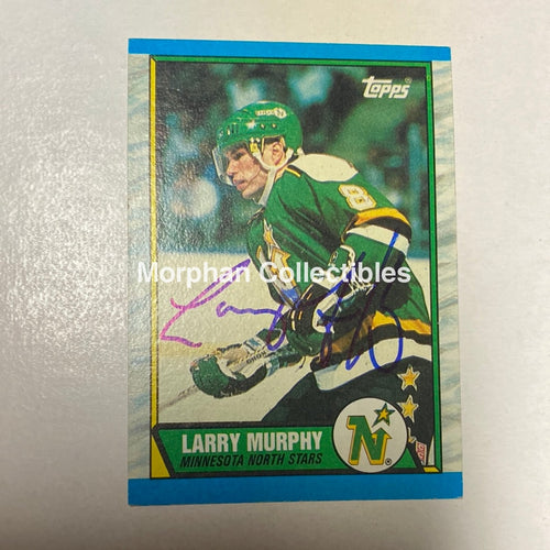 Larry Murphy - Autographed Card Topps 1989-90