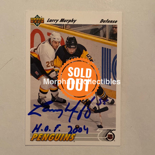 Larry Murphy - Autographed Card Upper Deck -1991-92