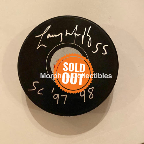 Larry Murphy - Autographed Puck Detroit Red Wings