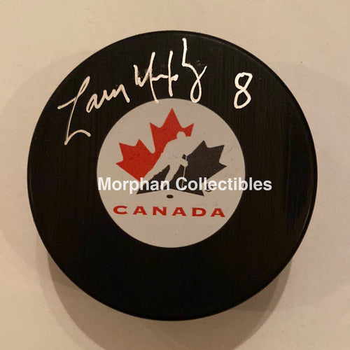 Larry Murphy - Autographed Puck Team Canada