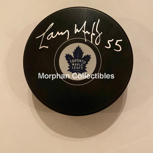 Larry Murphy - Autographed Puck Toronto Maple Leafs