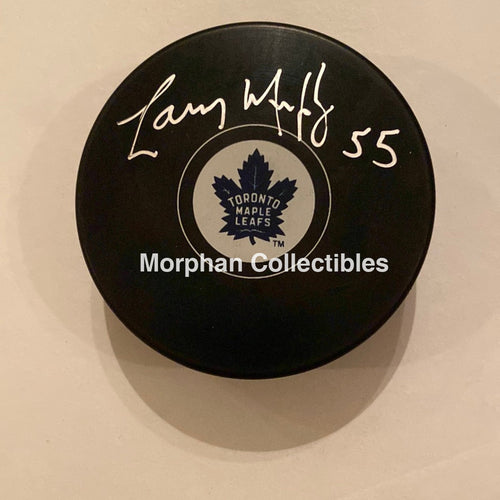 Larry Murphy - Autographed Puck Toronto Maple Leafs