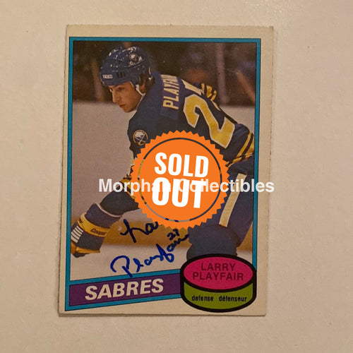 Larry Playfair - Autographed Card Opc 1980-81