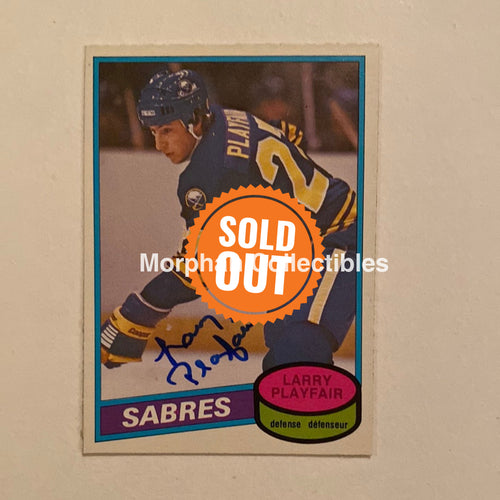 Larry Playfair - Autographed Card Opc 1980-81
