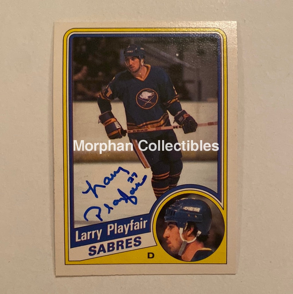 Larry Playfair - Autographed Card Opc 1984-85