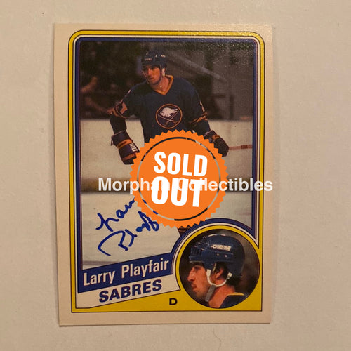 Larry Playfair - Autographed Card Opc 1984-85