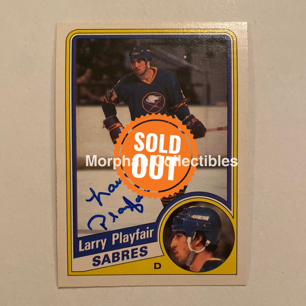 Larry Playfair - Autographed Card Opc 1984-85