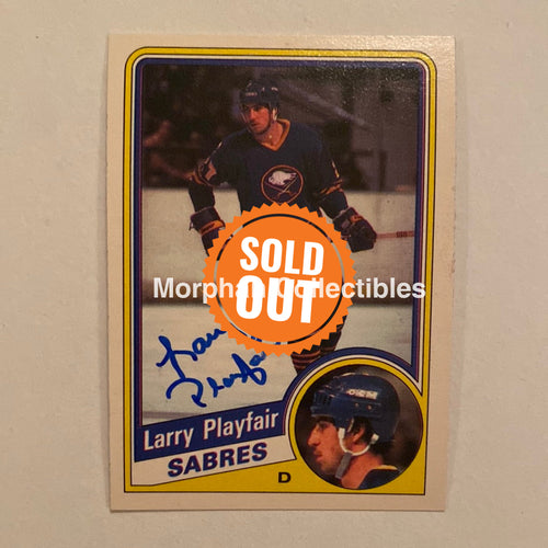 Larry Playfair - Autographed Card Opc 1984-85