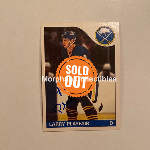 Larry Playfair - Autographed Card Opc 1985-86