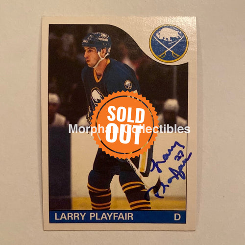 Larry Playfair - Autographed Card Opc 1985-86