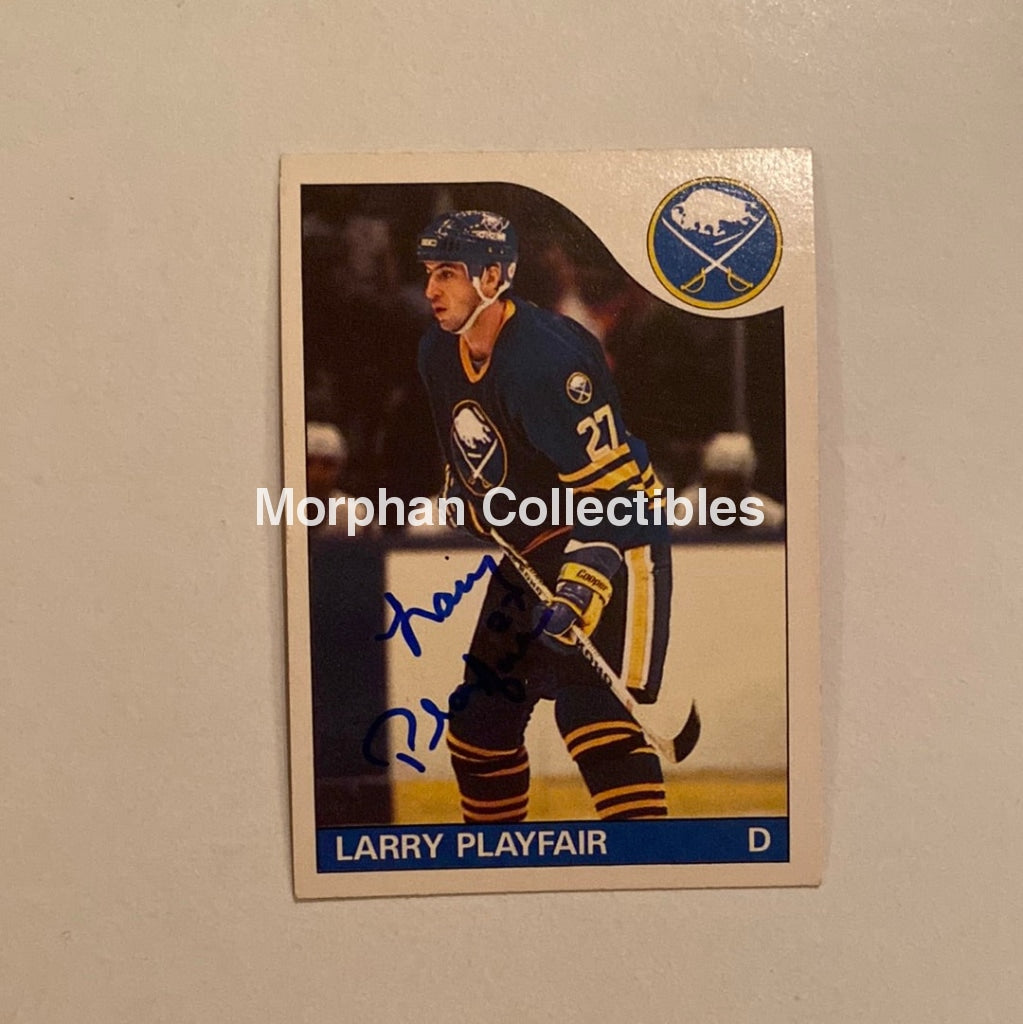 Larry Playfair - Autographed Card Opc 1985-86