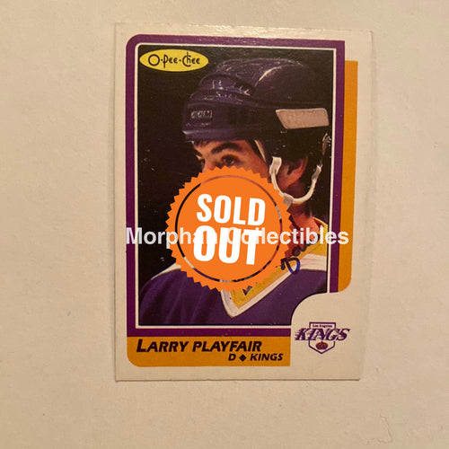Larry Playfair - Autographed Card Opc 1986-87