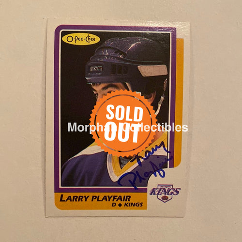 Larry Playfair - Autographed Card Opc 1986-87