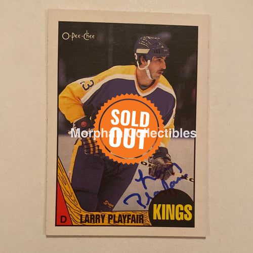 Larry Playfair - Autographed Card Opc 1987-88