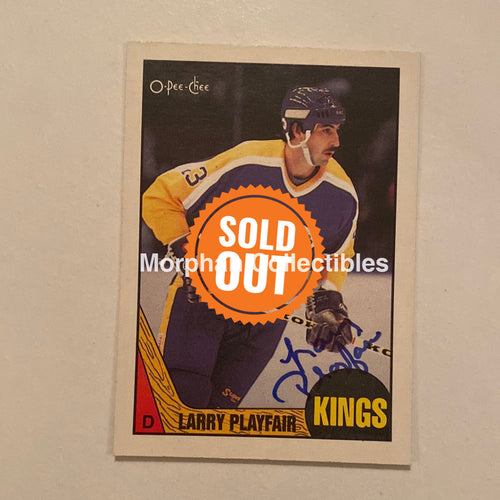 Larry Playfair - Autographed Card Opc 1987-88