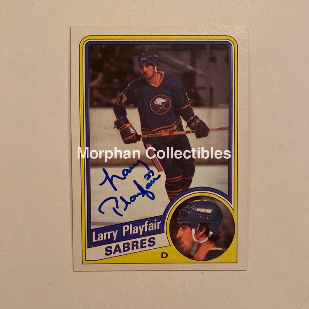 Larry Playfair - Autographed Card Topps 1984-85