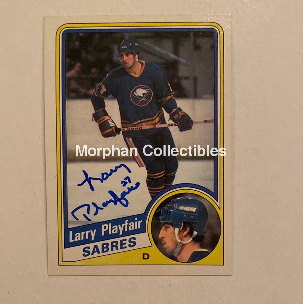 Larry Playfair - Autographed Card Topps 1984-85