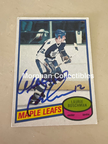 Laurie Boschman - Autographed Card - 1980-81 OPC Card