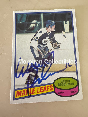 Laurie Boschman - Autographed Card - 1980-81 OPC Card