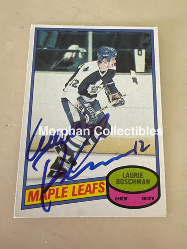 Laurie Boschman - Autographed Card - 1980-81 OPC Card