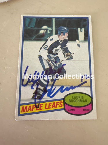 Laurie Boschman - Autographed Card - 1980-81 OPC Card