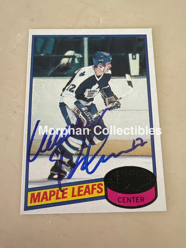 Laurie Boschman - Autographed Card - 1980-81 Topps Card