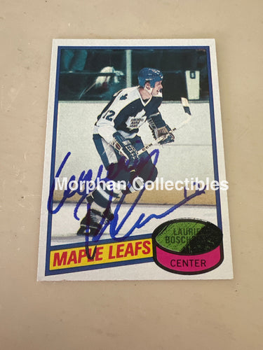 Laurie Boschman - Autographed Card - 1980-81 Topps Card