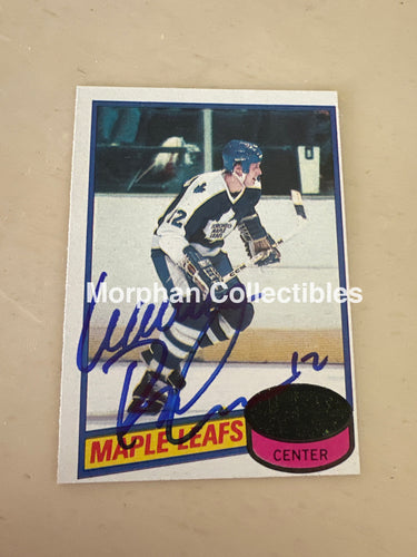 Laurie Boschman - Autographed Card - 1980-81 Topps Card