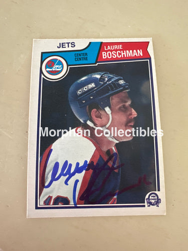 Laurie Boschman - Autographed Card - 1983-84 OPC Card