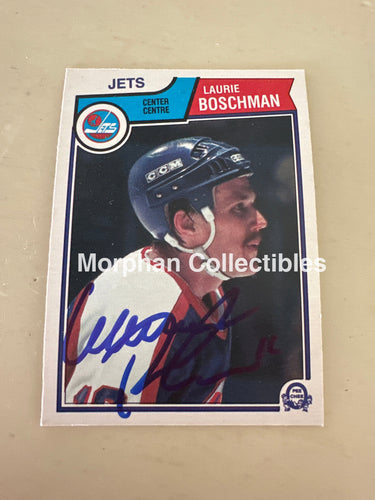 Laurie Boschman - Autographed Card - 1983-84 OPC Card