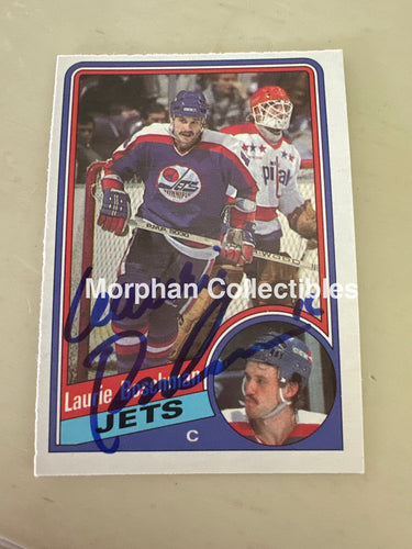 Laurie Boschman - Autographed Card - 1984-85 OPC Card