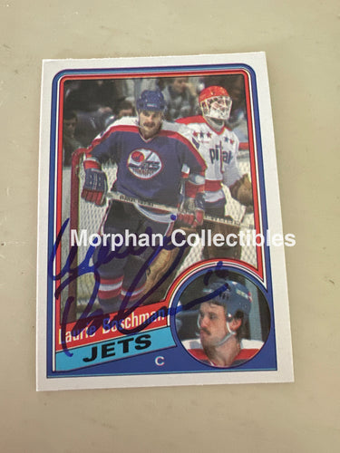 Laurie Boschman - Autographed Card - 1984-85 OPC Card