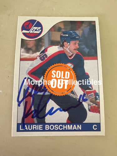 Laurie Boschman - Autographed Card - 1985-86 OPC Card