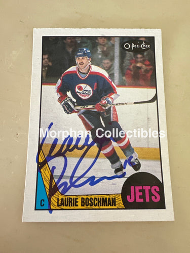 Laurie Boschman - Autographed Card - 1987-88 OPC Card