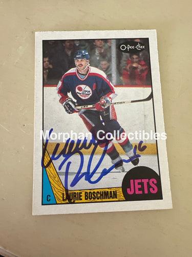 Laurie Boschman - Autographed Card - 1987-88 OPC Card