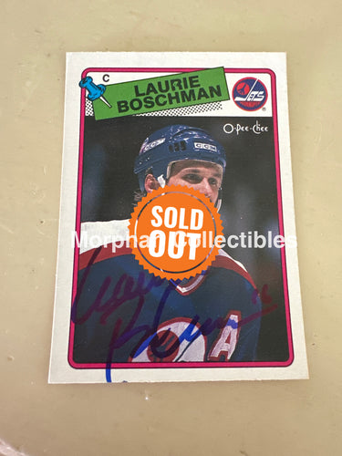 Laurie Boschman - Autographed Card - 1988-89 OPC Card