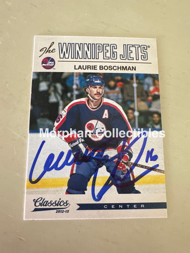 Laurie Boschman - Autographed Card - 2013 Classic Signatures Card