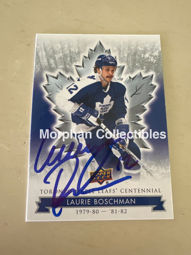 Laurie Boschman - Autographed Card - Leaf Centennial Card