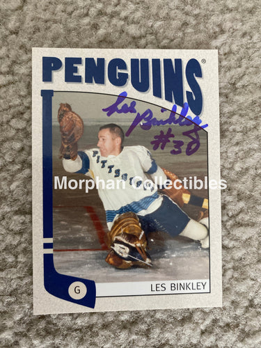 Les Binkley - Autographed Card 2005 Itg